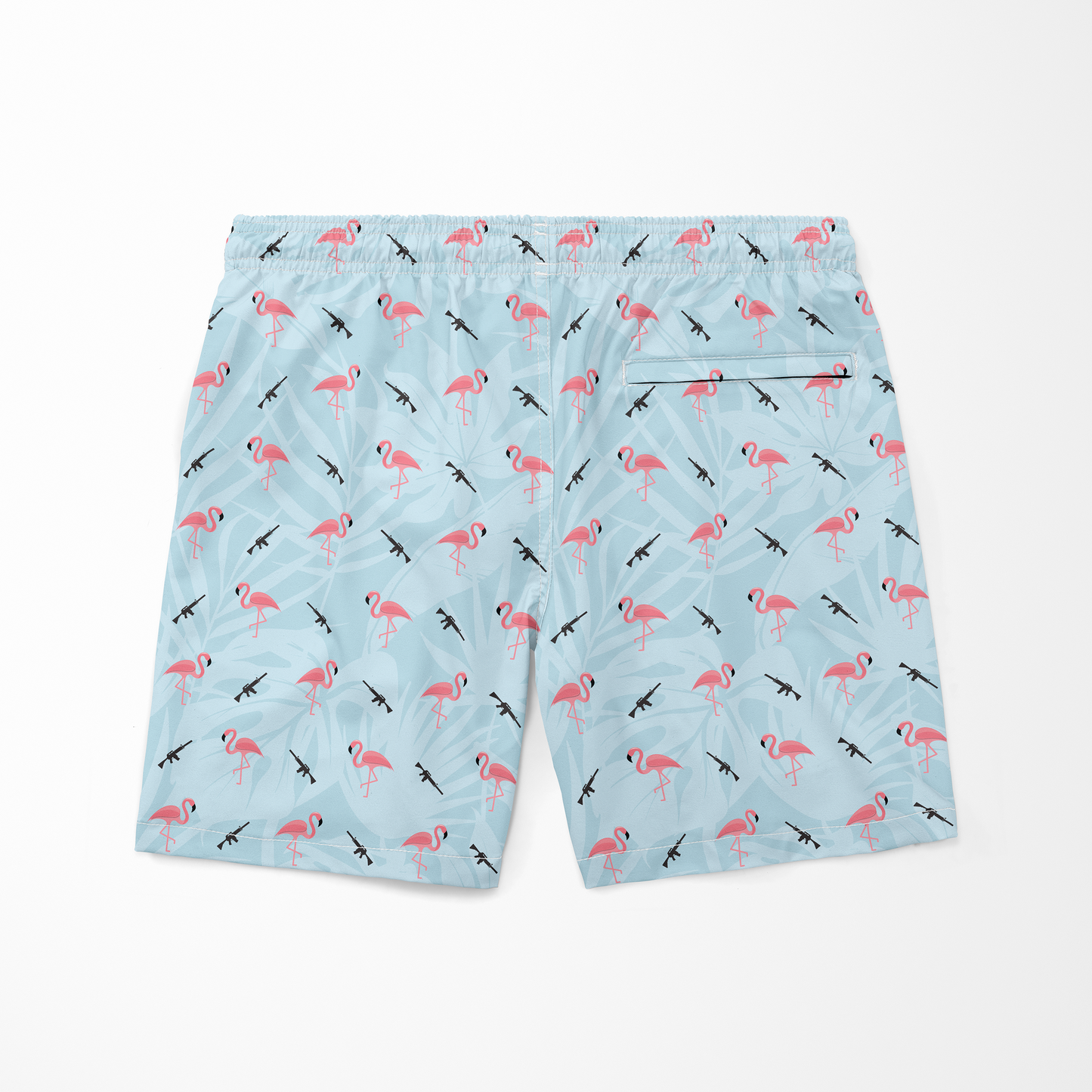 Eagle Six Gear Armed Flamingos Swim Trunks