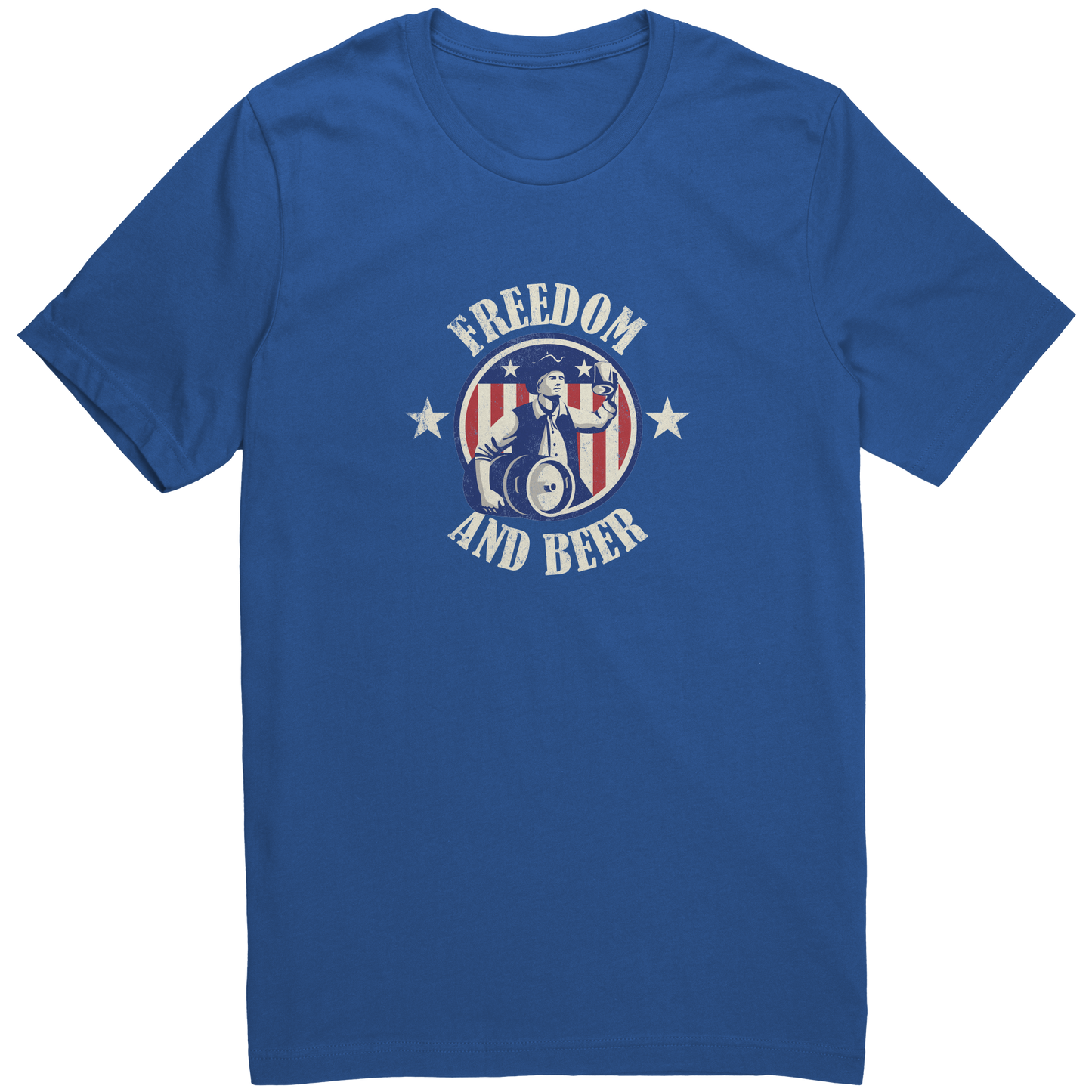 Freedom_And_Beer_T-shirt_True_Royal_Mockup.png_15763155
