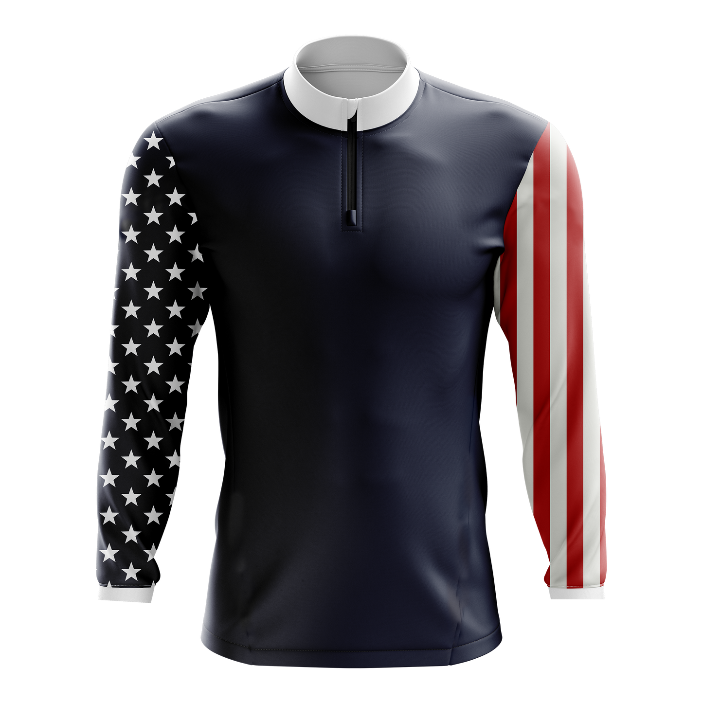 US Flag Men's Quarter Zip Pullover