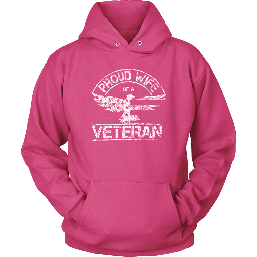 Proud Wife of a Veteran Unisex Hoodie
