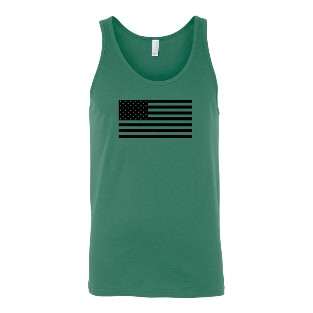 The Black USA Flag Tank Top