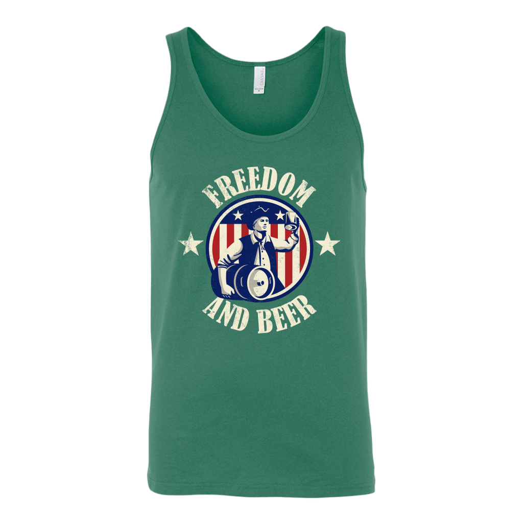 Freedom And Beer Tank Top