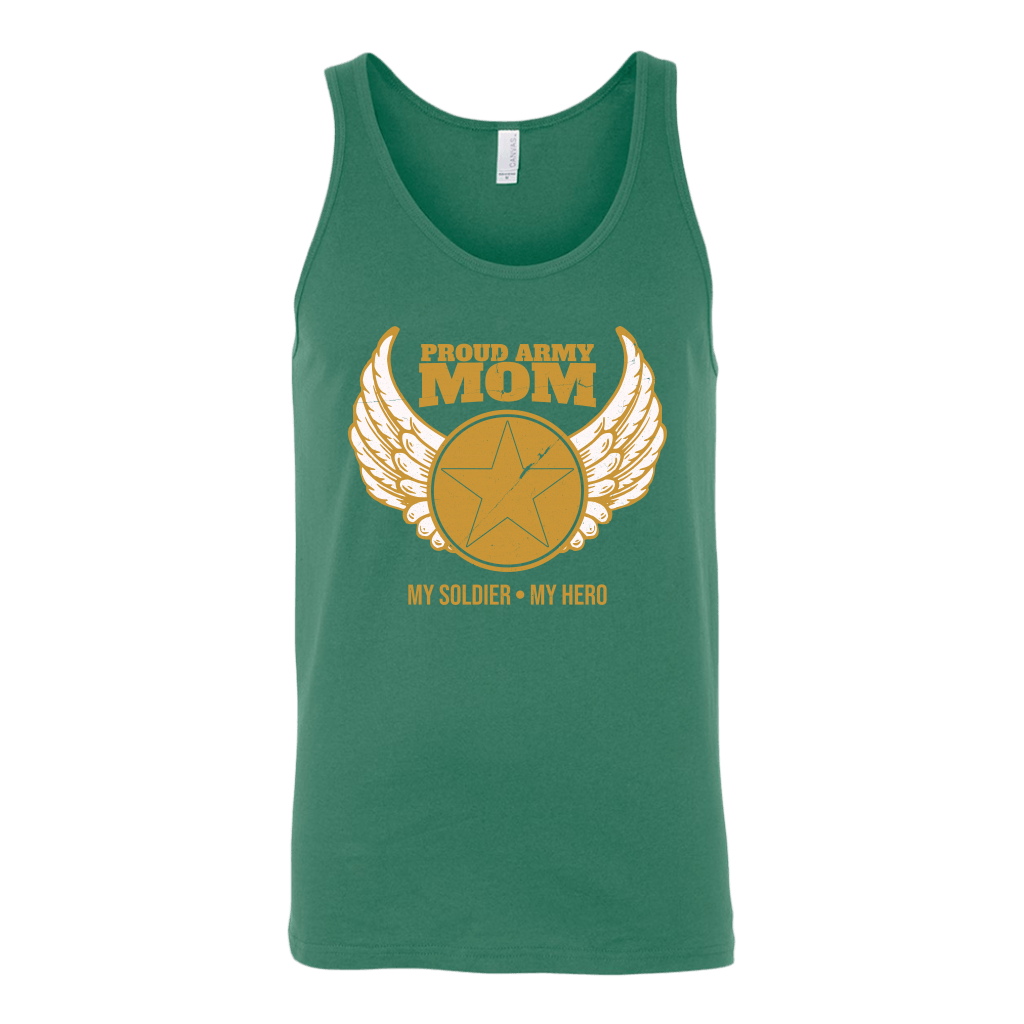 Proud Army Mom (My Soldier, My Hero) Tank Top