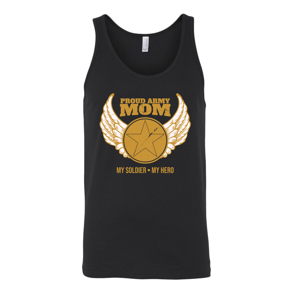 Proud Army Mom (My Soldier, My Hero) Tank Top