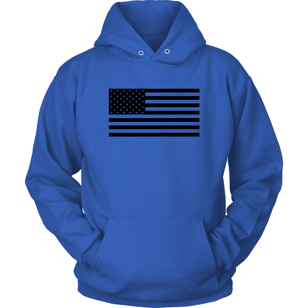 The Black USA Flag Unisex Hoodie