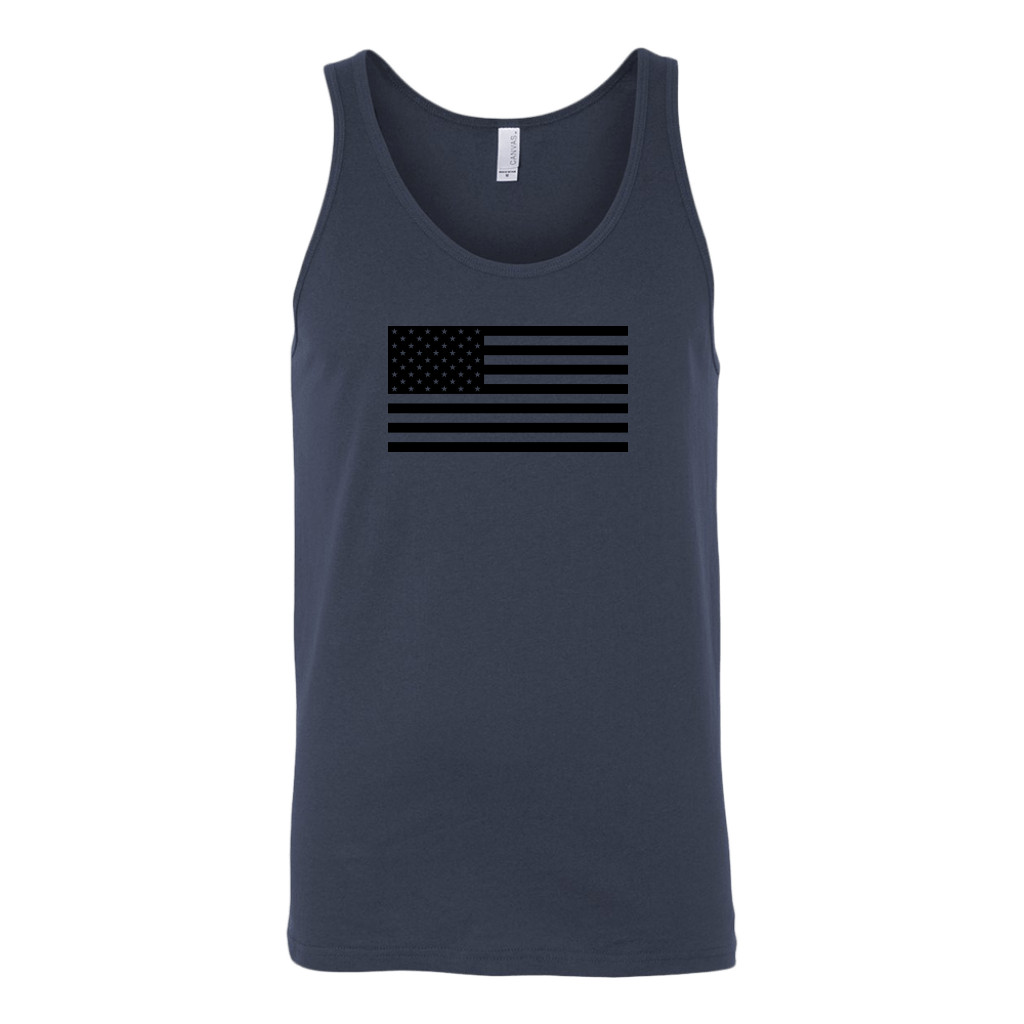 The Black USA Flag Tank Top
