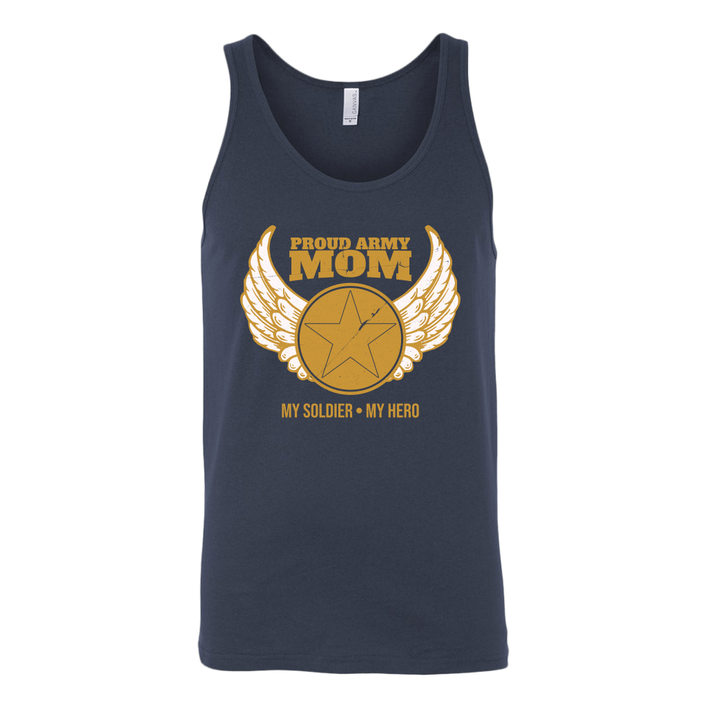 Proud Army Mom (My Soldier, My Hero) Tank Top