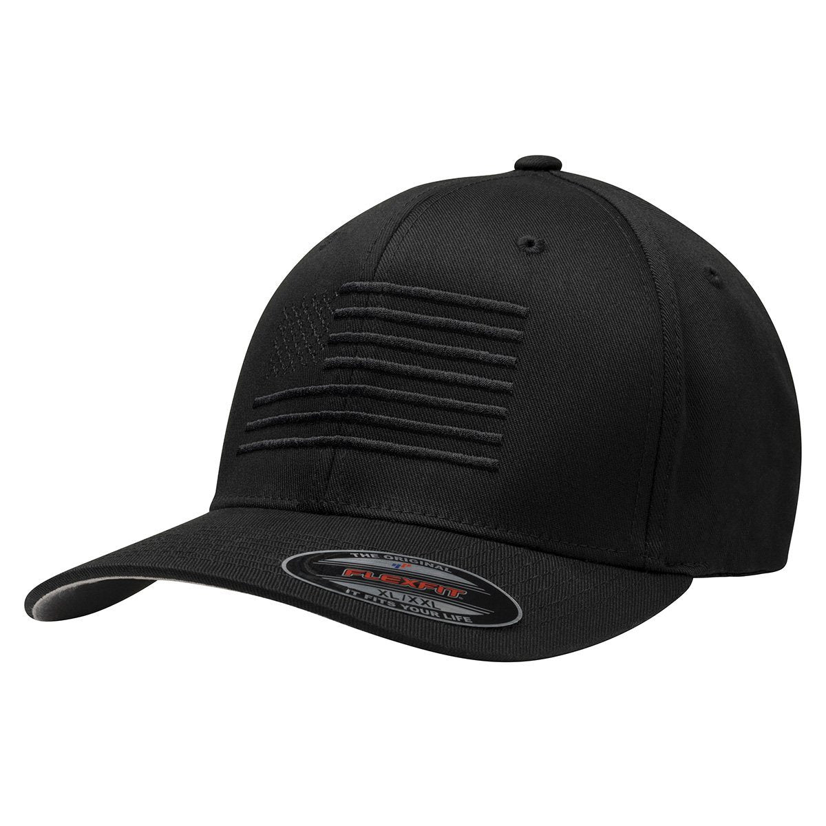 The Ultimate Black American Flag Hat The Blackout FlexFit