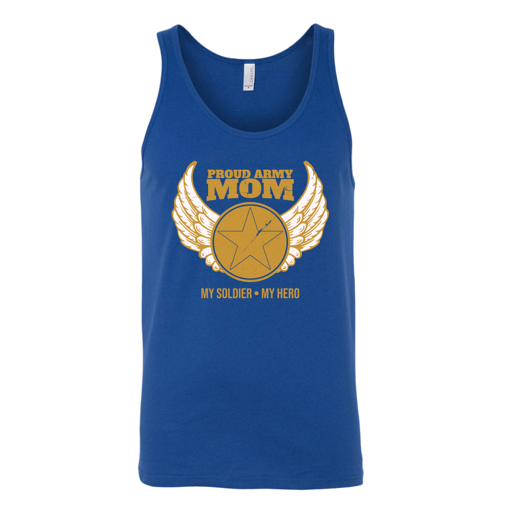 Proud Army Mom (My Soldier, My Hero) Tank Top