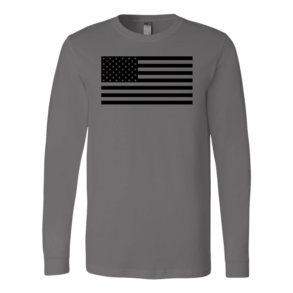 The Black USA Flag Long Sleeve