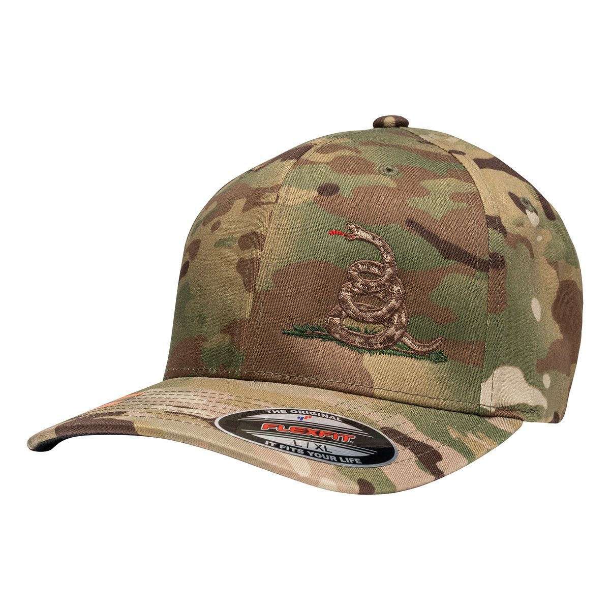 Don't Tread On Me Flexfit Multicam Hat