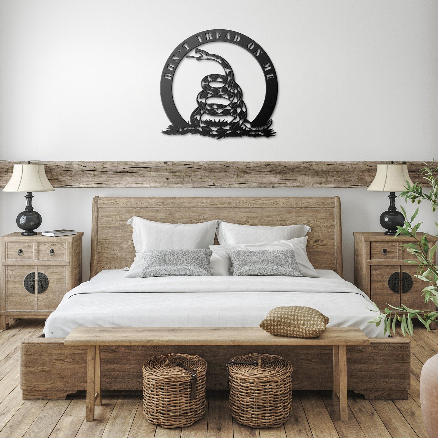 Don't Tread on Me Die-cut Metal Sign