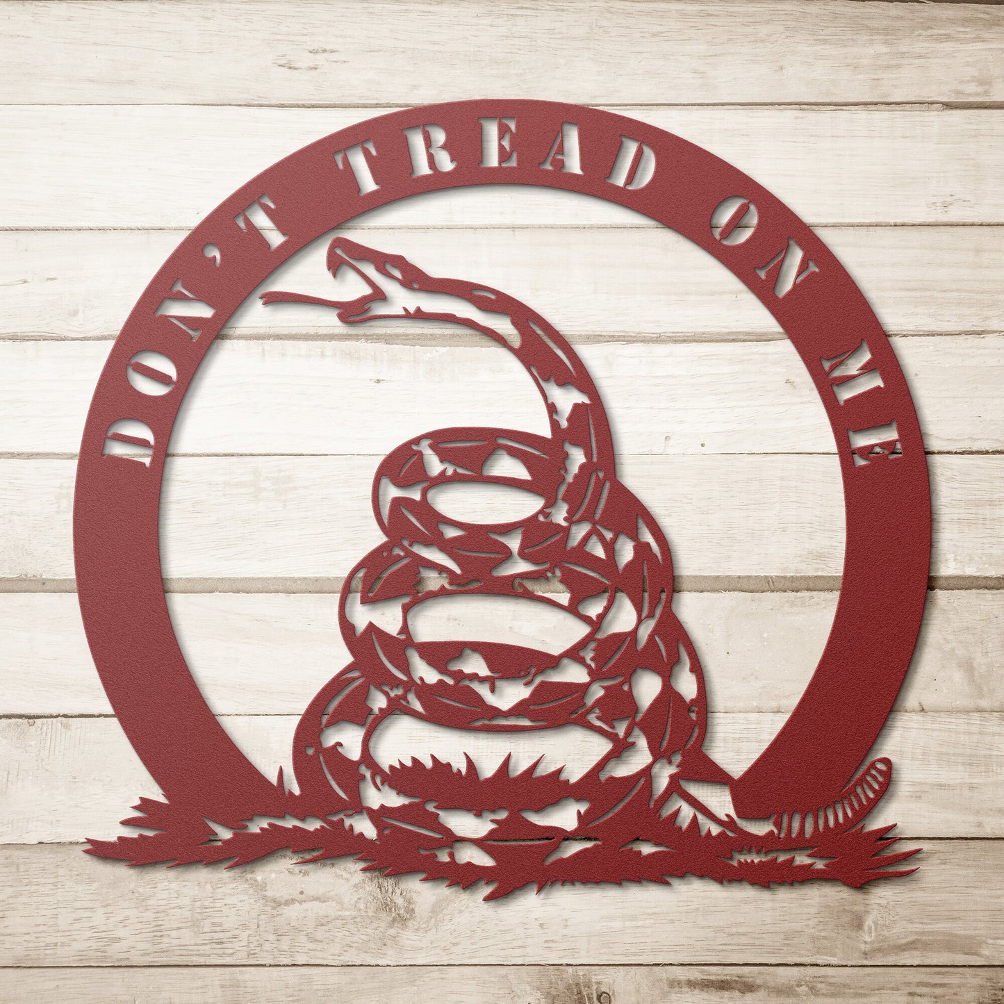 Don't Tread on Me Die-cut Metal Sign