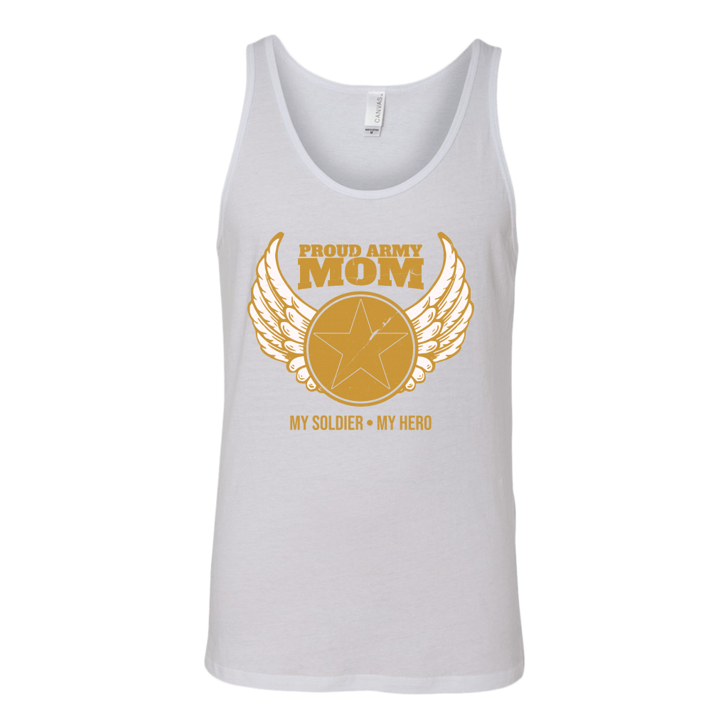 Proud Army Mom (My Soldier, My Hero) Tank Top