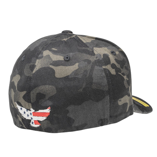 Stealth Black Multicam Hat