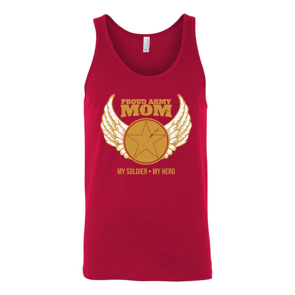 Proud Army Mom (My Soldier, My Hero) Tank Top