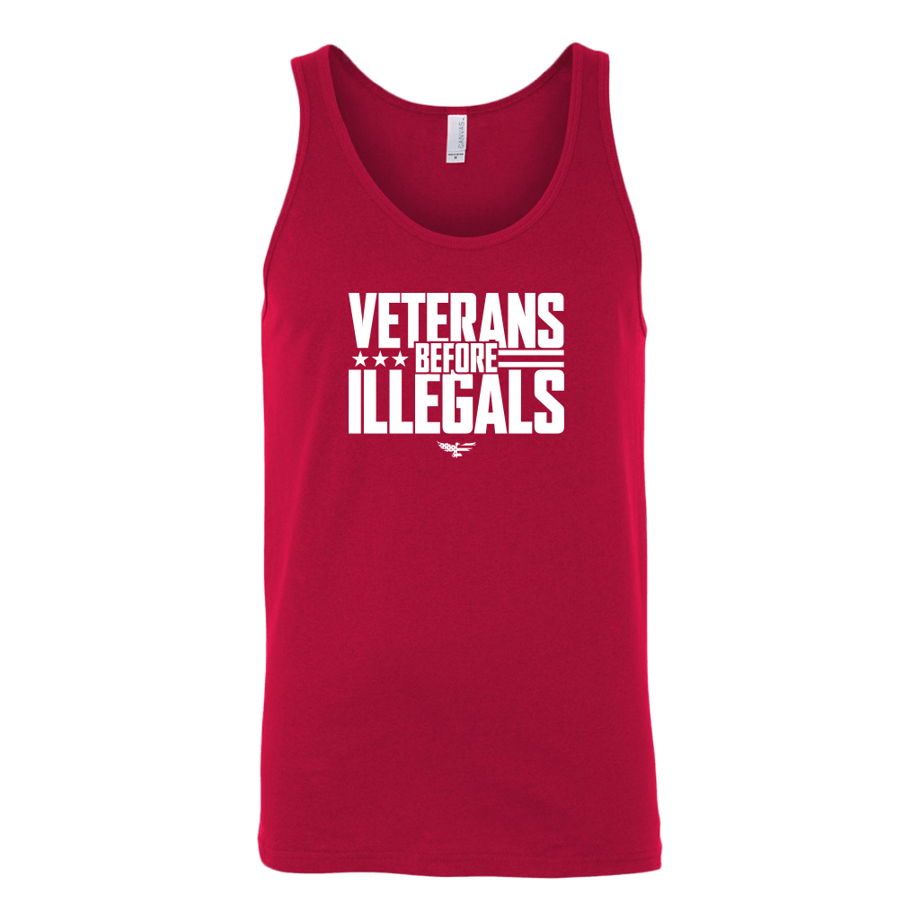 Veterans Before Illegals Tank Top