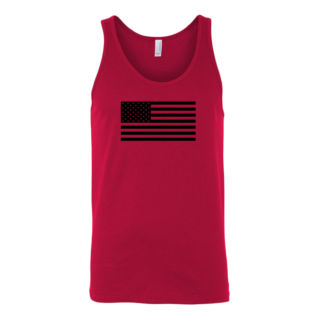 The Black USA Flag Tank Top