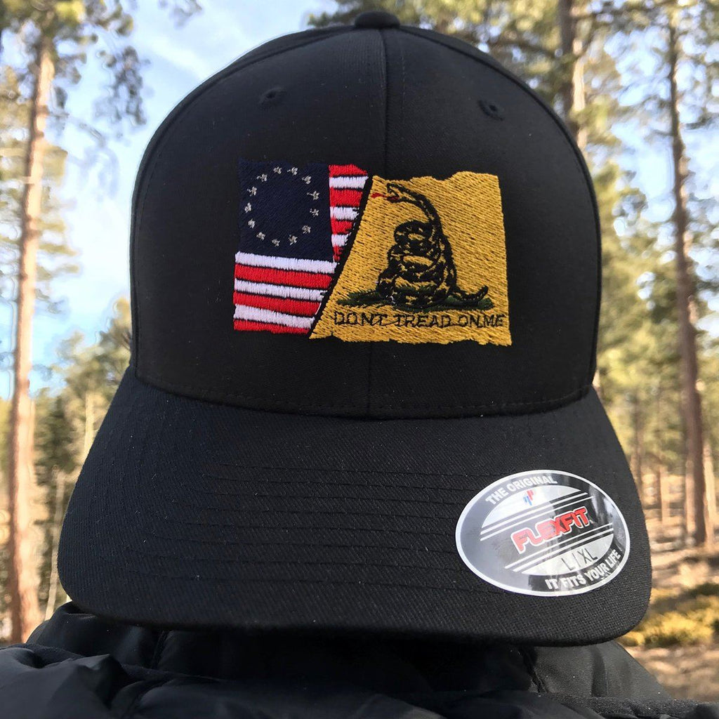 Gadsden Flag Stars & Stripes Flexfit Hat – Eagle Six Gear