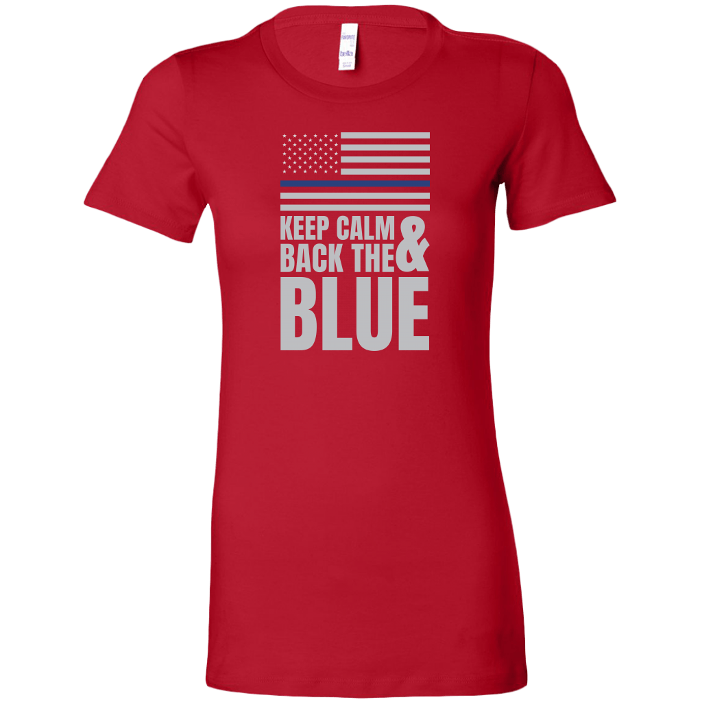 Keep Calm And Back The Blue Women's T-Shirt