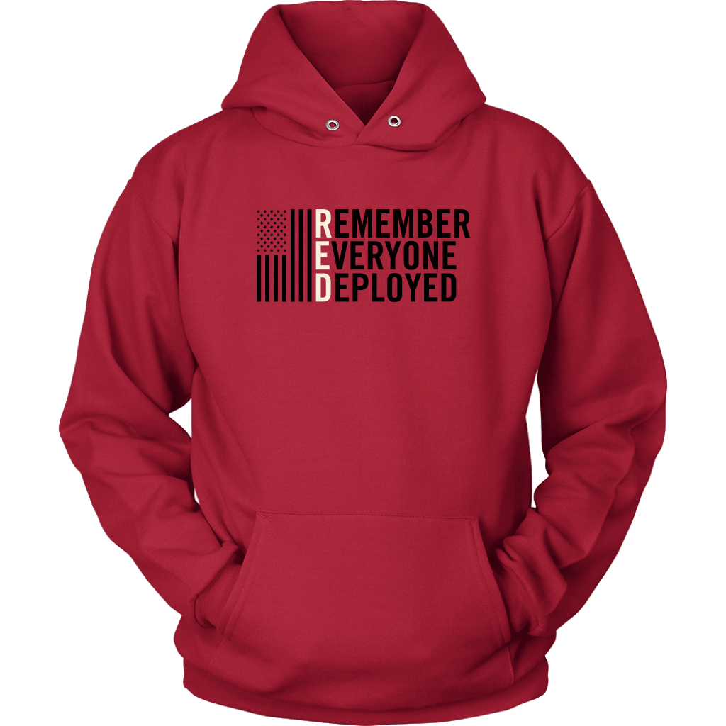 R.E.D - Remember Everyone Deployed Unisex Hoodie