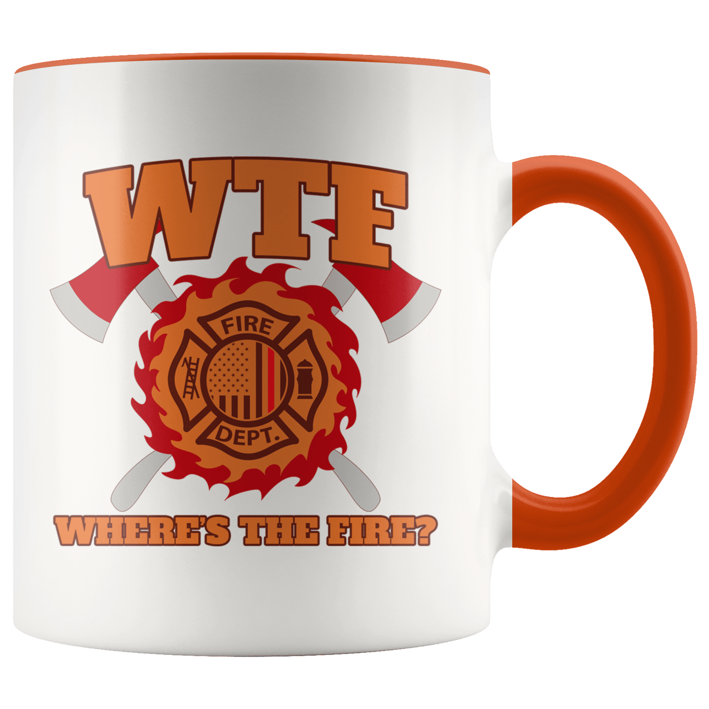 Where's the Fire (WTF) Firefighter 11 oz. Ceramic Mug