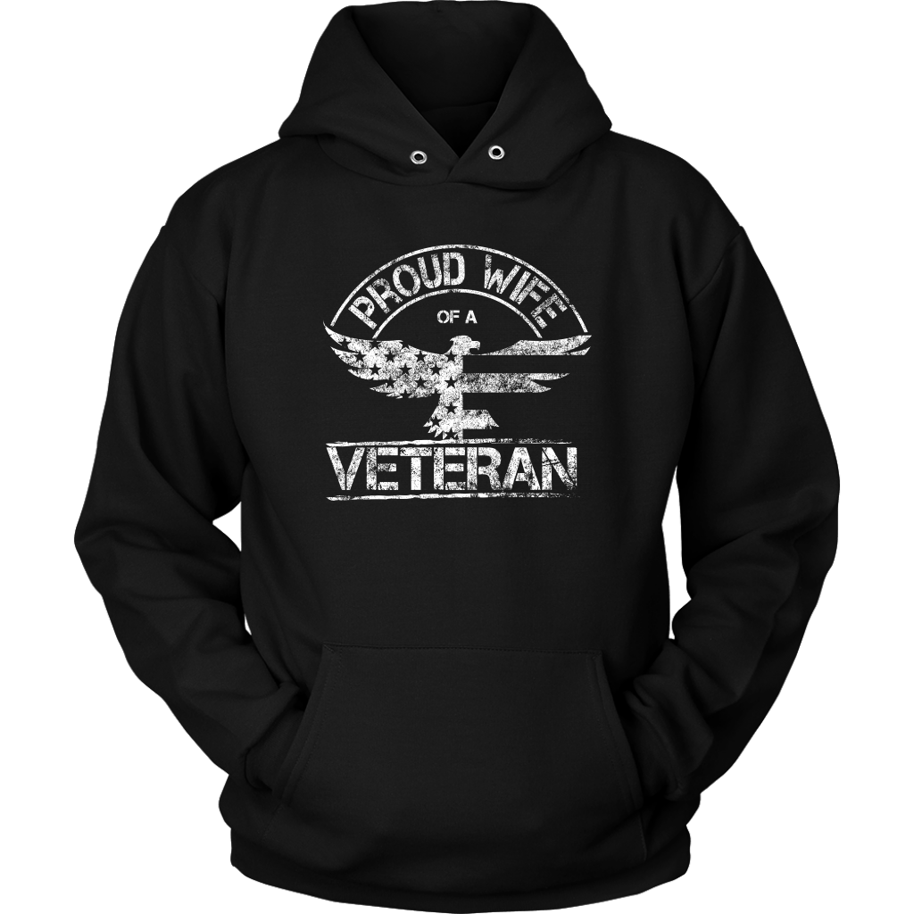 Proud Wife of a Veteran Unisex Hoodie