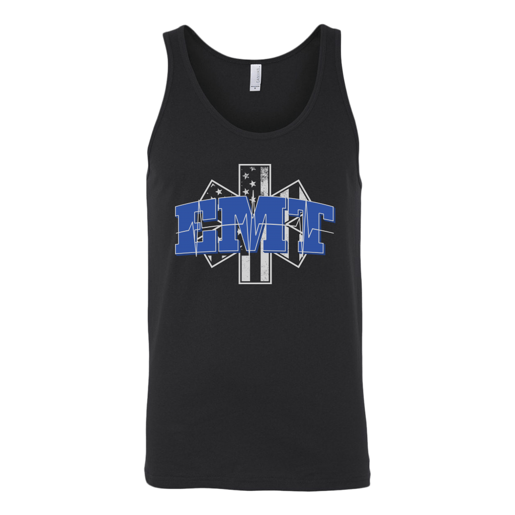 Star of Life EKG Heartbeat Line Tank Top