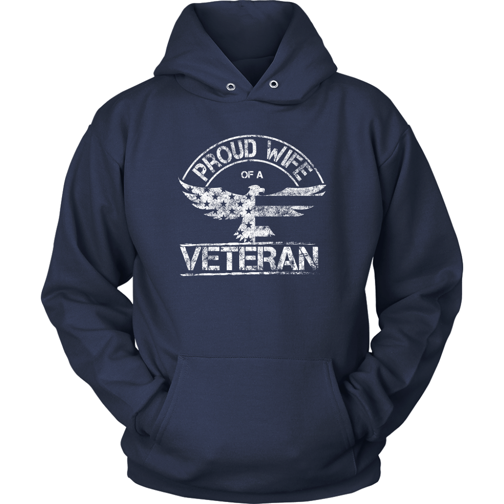 Proud Wife of a Veteran Unisex Hoodie