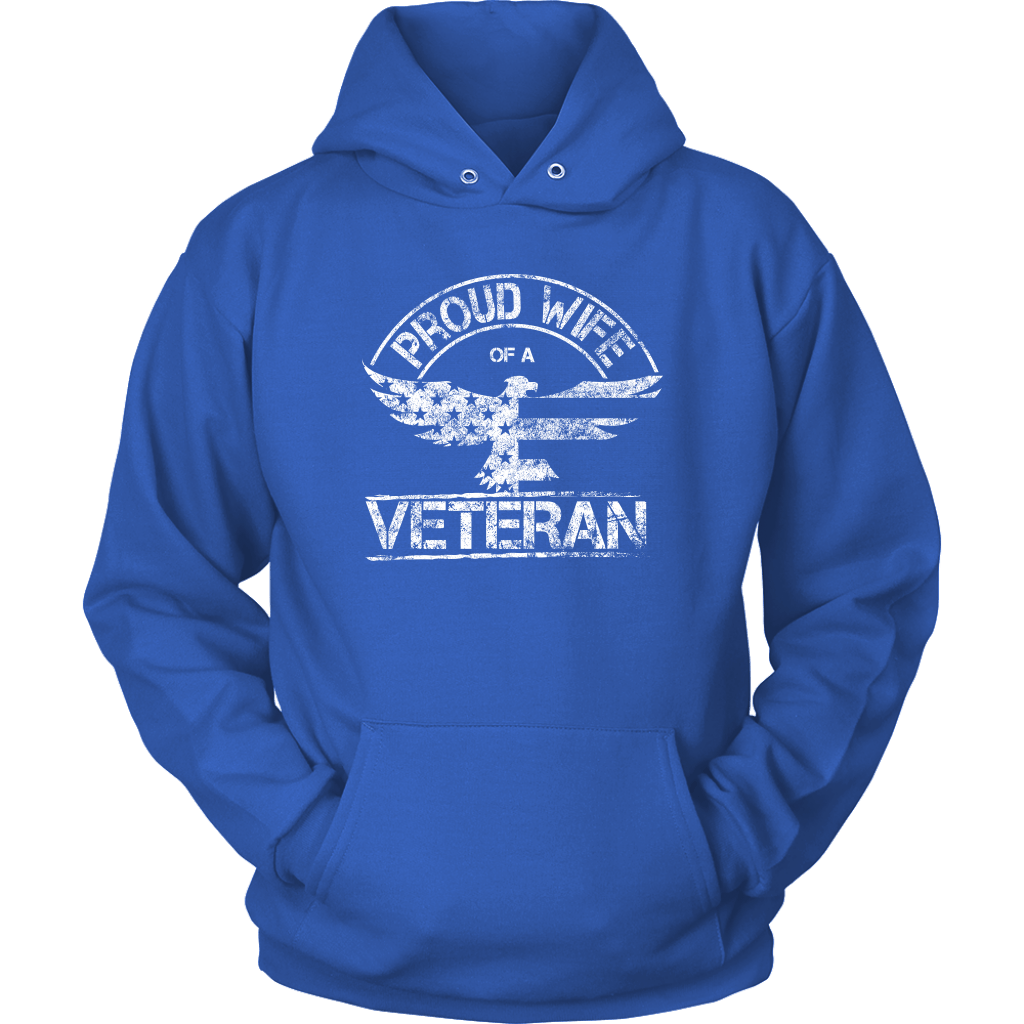 Proud Wife of a Veteran Unisex Hoodie
