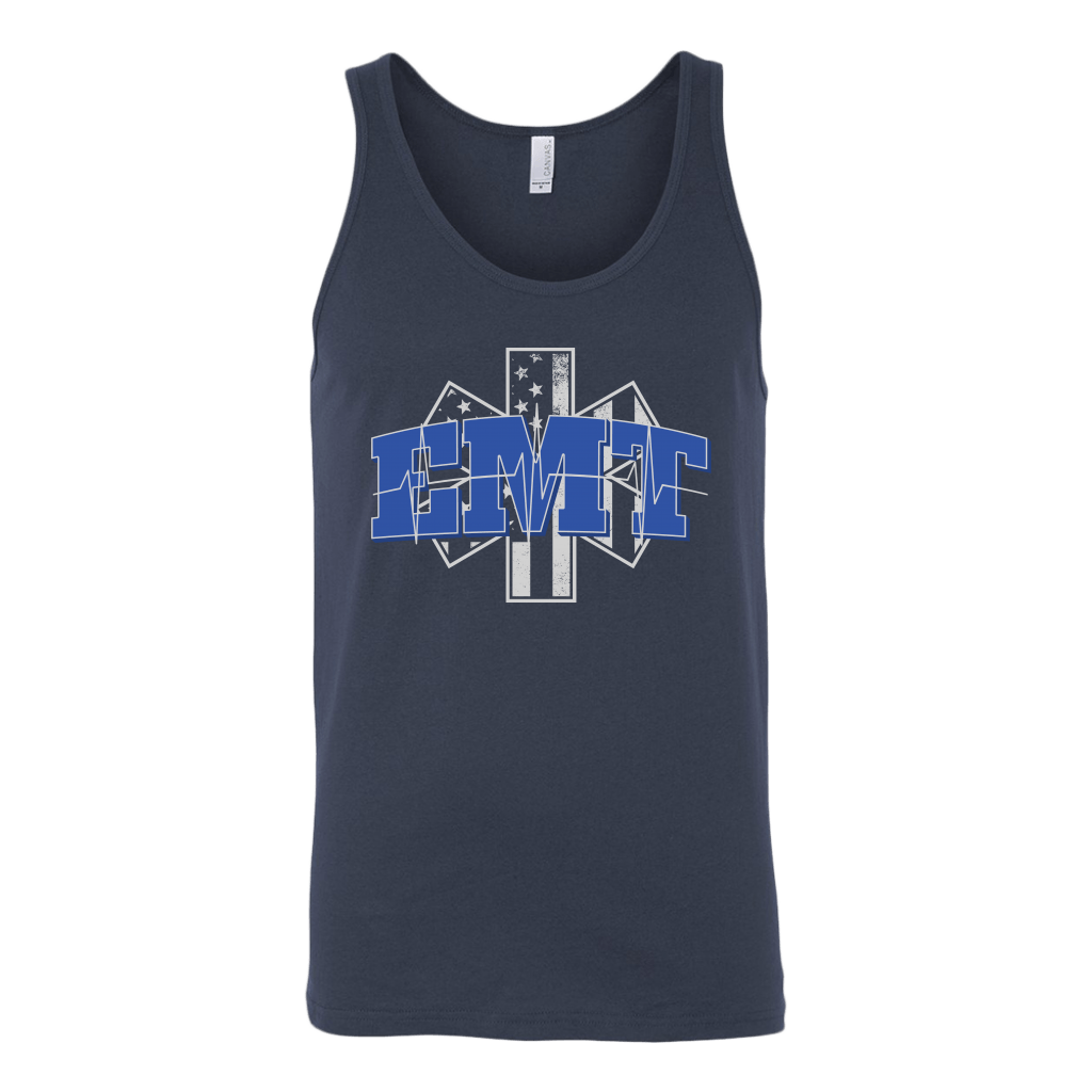 Star of Life EKG Heartbeat Line Tank Top