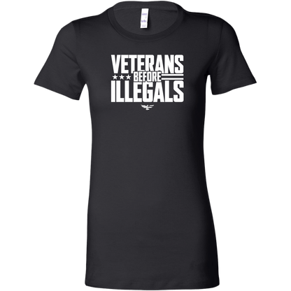 Veterans Before Illegals Women's T-Shirt