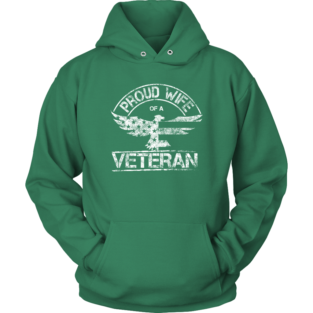 Proud Wife of a Veteran Unisex Hoodie