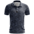 Midnight Bone Fish Golf Polo Shirt