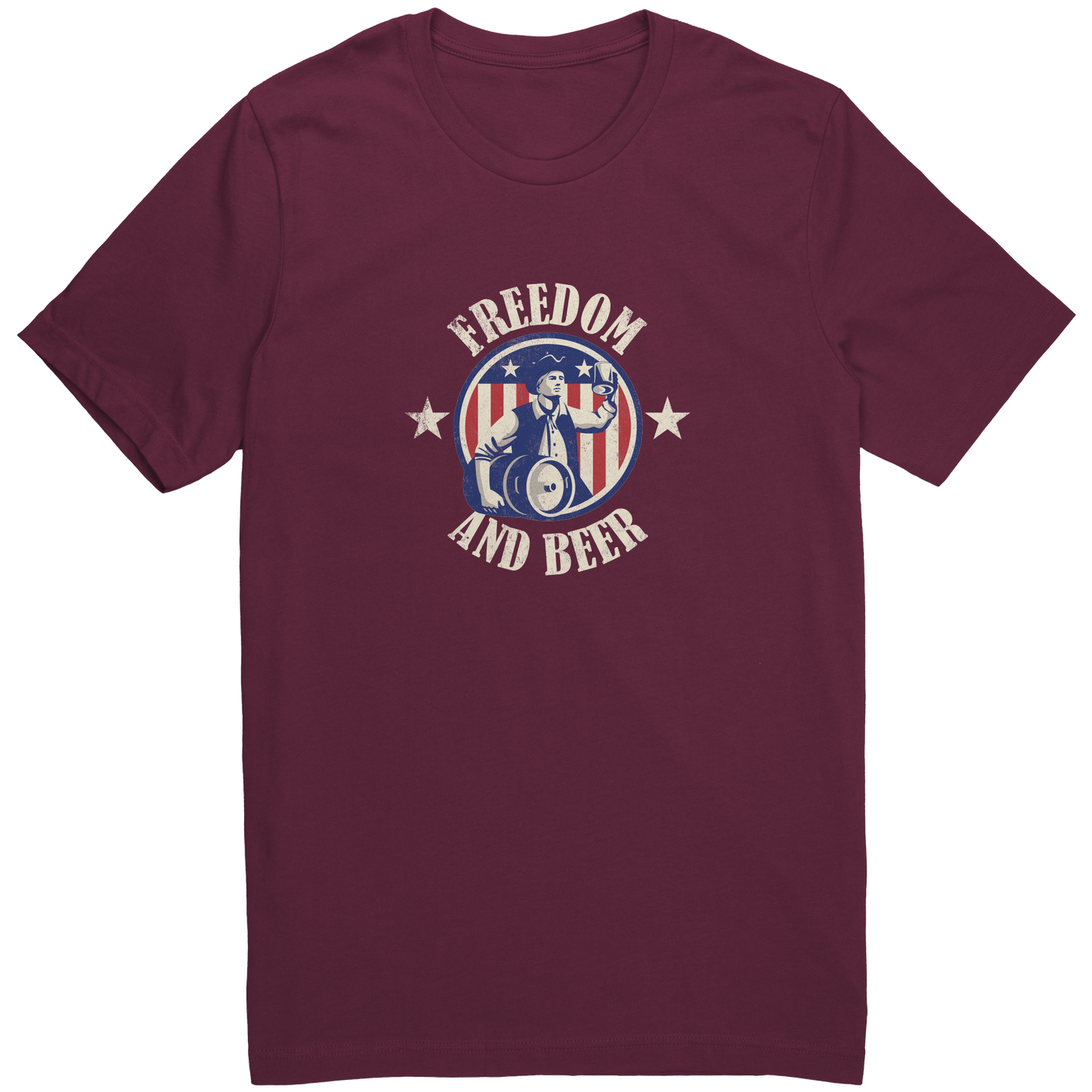 Freedom_And_Beer_T-shirt_Maroon_Mockup.png_15763151