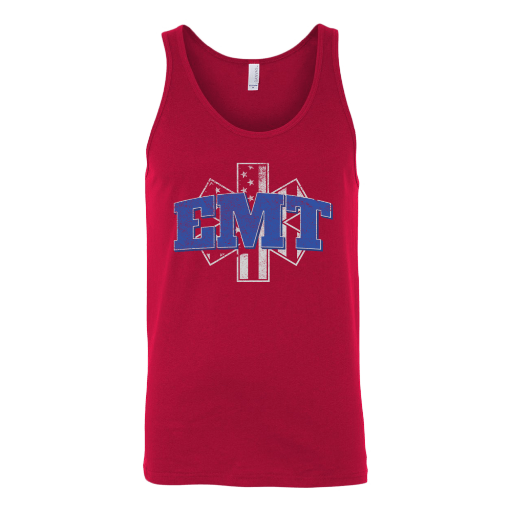 Star of Life US Flag EMT Tank Top