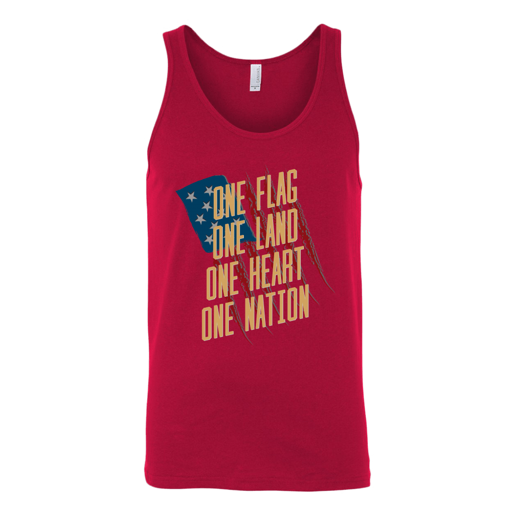 One Flag, One Land, One Heart, One Nation Tank Top