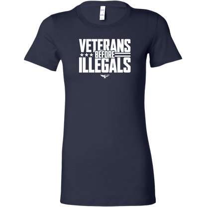Veterans Before Illegals Women's T-Shirt