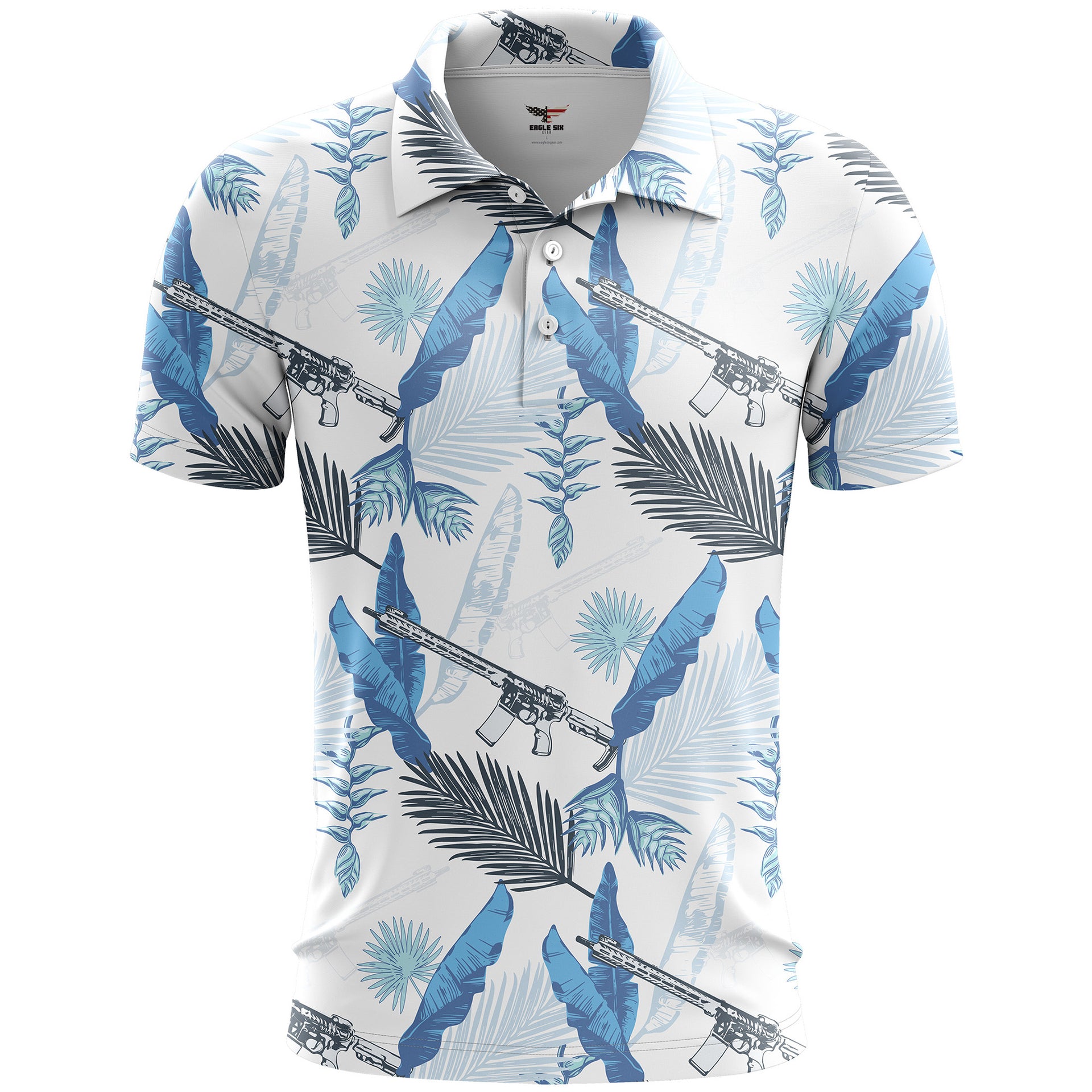 Pacific Blues ARs Golf Polo Shirt M