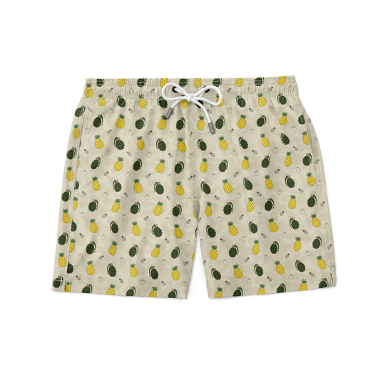 Pineapples and Grenades Swim Trunks