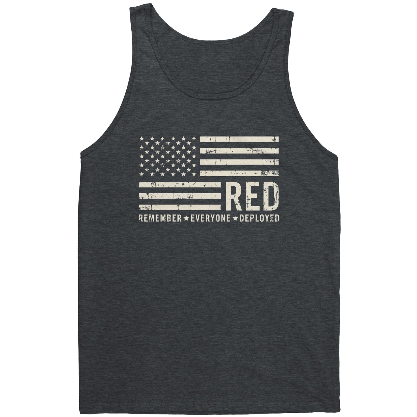 R.E.D - Remember Everyone Deployed US Flag Tank Top