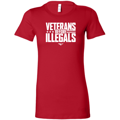 Veterans Before Illegals Women's T-Shirt