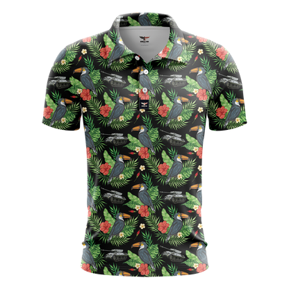 Toucans and Tanks Golf Polo Shirt