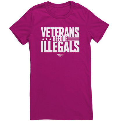 Veterans Before Illegals Women's T-Shirt