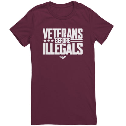 Veterans Before Illegals Women's T-Shirt