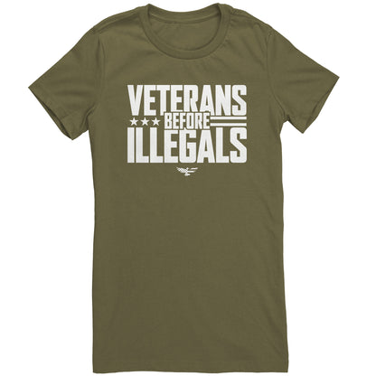 Veterans Before Illegals Women's T-Shirt