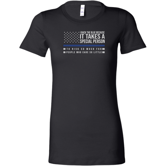 I Back The Blue Women's T-Shirt