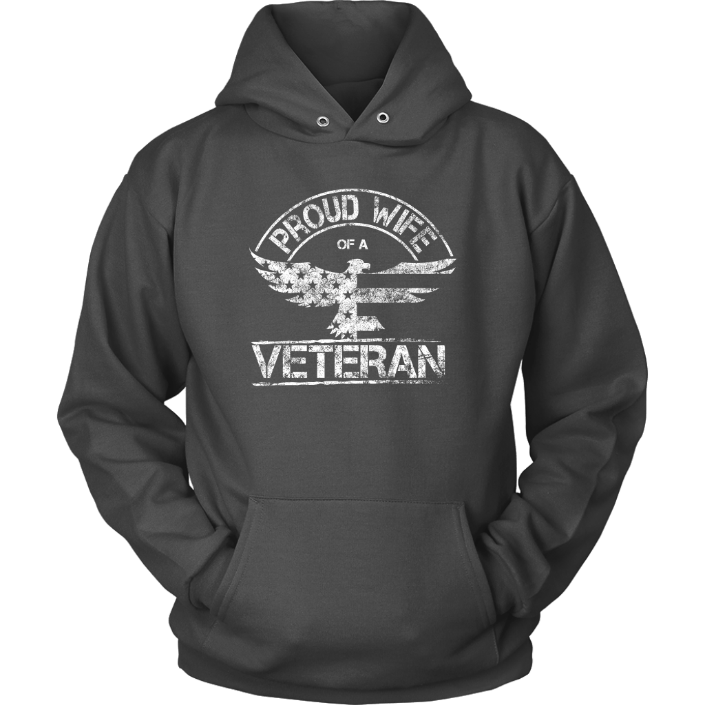 Proud Wife of a Veteran Unisex Hoodie