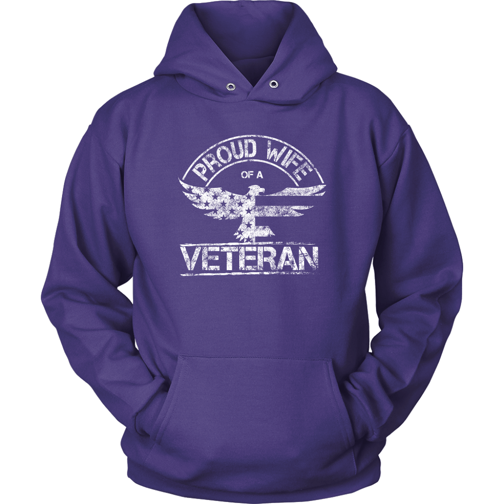 Proud Wife of a Veteran Unisex Hoodie
