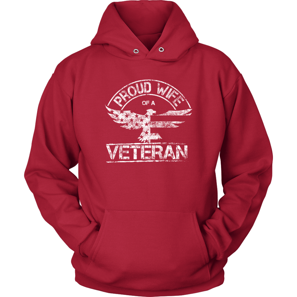 Proud Wife of a Veteran Unisex Hoodie